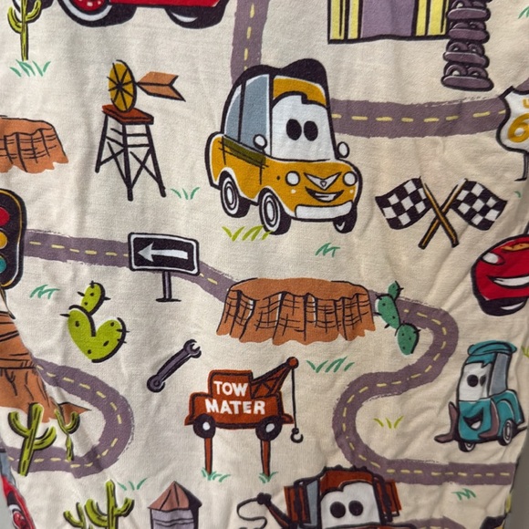 Little Sleepies Disney Cars Shorts PJs 4T - Picture 3 of 7